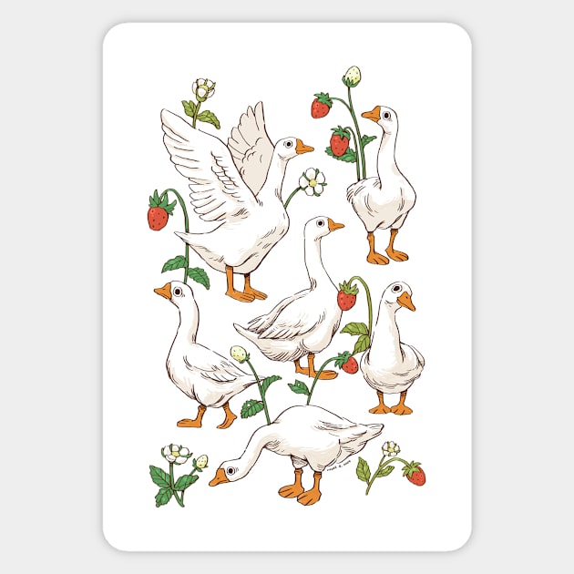 Silly geese Sticker by Freeminds